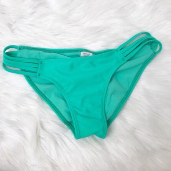 Pacsun Teal Green Cheeky Bikini Bottoms Size S - Picture 1 of 6